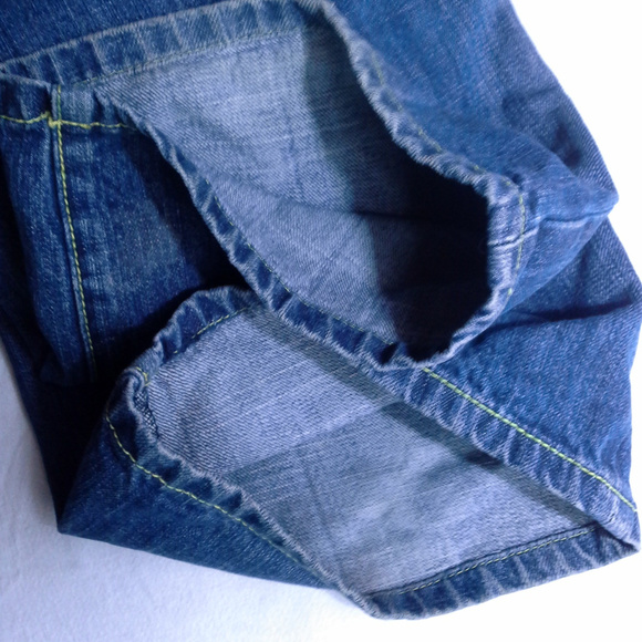 HP Coogi mens jeans Size 40 Blue denim Relaxed Straight leg Hand prints - Picture 6 of 8